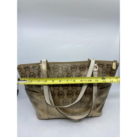 MICHAEL KORS Large Shoulder Bag Gold Customized - Picture 3 of 9